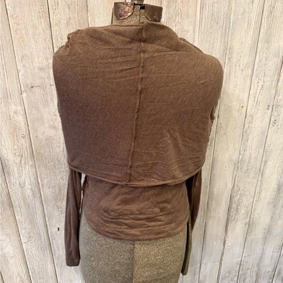 BCBGMaxAzria Brown Cape-Style Tunic - Picture 8 of 9